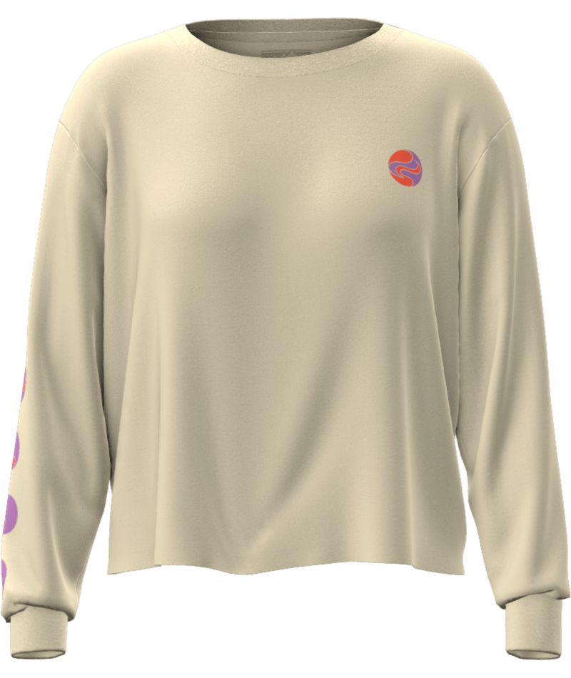 Women's Long-Sleeved Earth Flow Easy-Cut Organic T-Shirt