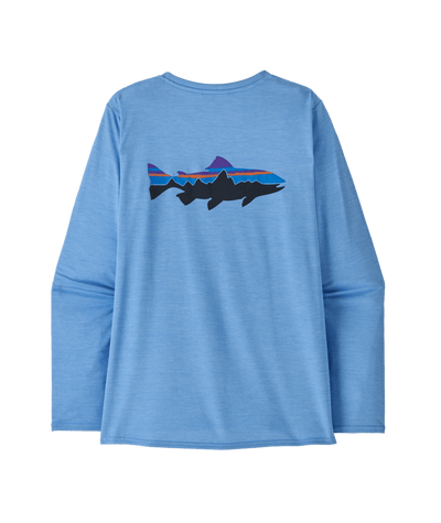 Women's Long-Sleeved Capilene Cool Daily Graphic Shirt - Waters