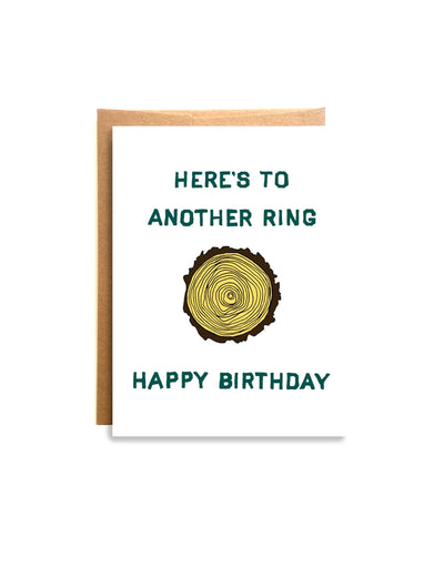 WILD LETTIE Greeting Card Tree Ring