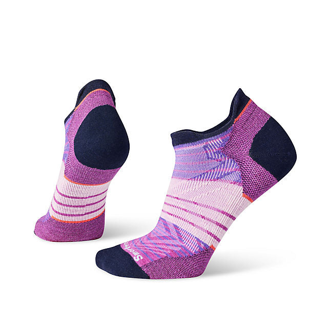 SMARTWOOL Women's Run ZC Stripe Low Ankle Socks eadow Mauve A22 / M