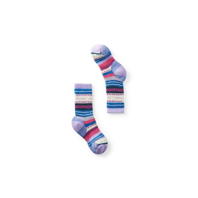 SMARTWOOL Kids' Hike FC Margarita Crew Socks Ultra Violet L46