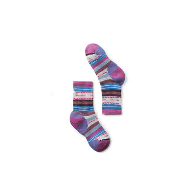 SMARTWOOL Kids' Hike FC Margarita Crew Socks Meadow Mauve A22