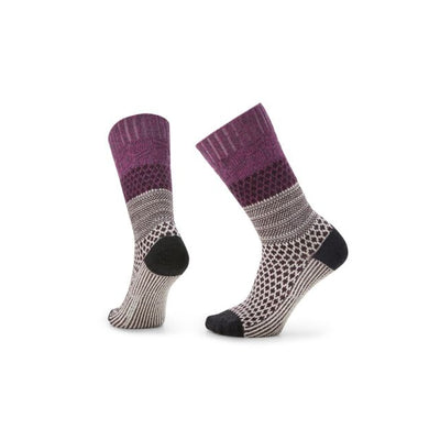 SMARTWOOL EVD Popcorn Cable Crew Socks eadow Mauve A22 / M