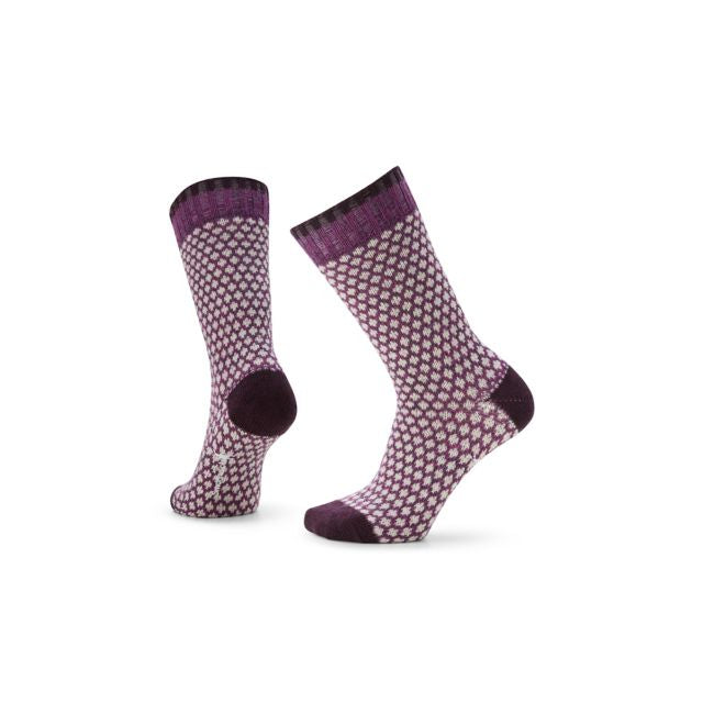 SMARTWOOL EVD Popcorn Polka Dot Crew Socks Twilight Blue G74