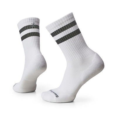 SMARTWOOL ATH Stripe Crew Socks White 122