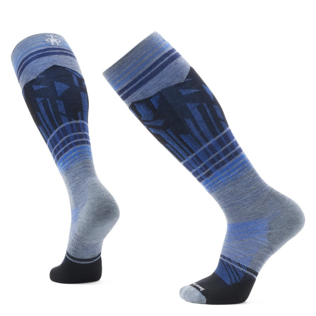 SMARTWOOL Ski TC Summit Shot OTC Socks Pewter Blue 88 / L