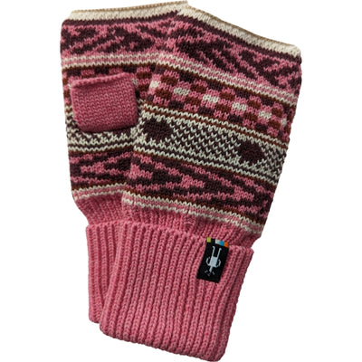 SMARTWOOL Fairisle Fleece Lined Hand Warmer Garden Pink N71