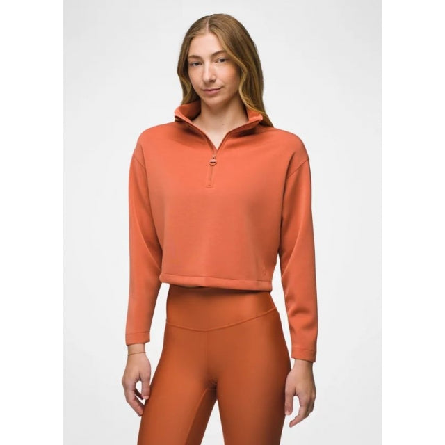 PRANA Women's Shea Half Zip Terracotta