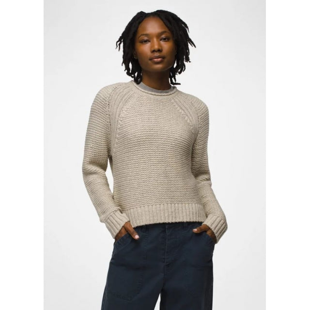 PRANA Women's Cades Cove Sweater Oatmeal