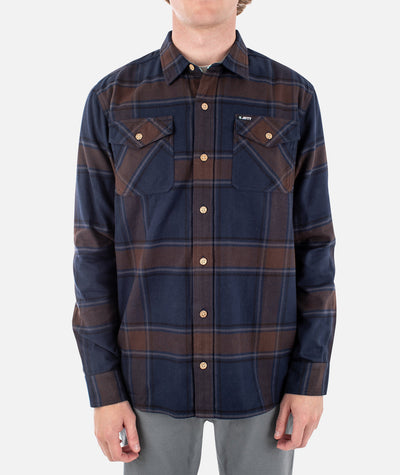 JETTY Men's Breaker Flannel Heather Grey