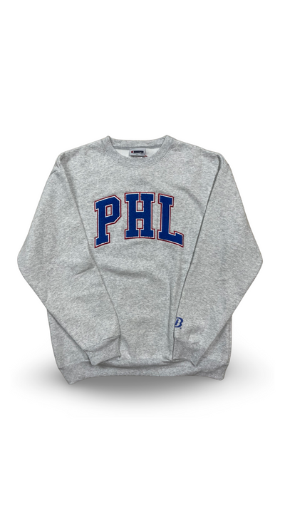 BOATHOUSE SPORTS PHL Red & Blue Chenille Crew Grey