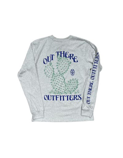 OTO Cactus Long Sleeve Tee White Heather