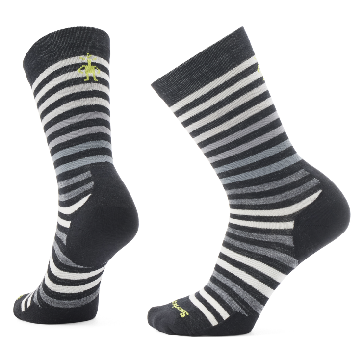 SMARTWOOL EVD Spruce Street Crew Socks Black-White 960