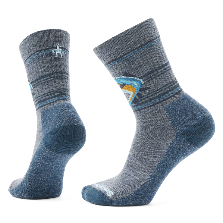 SMARTWOOL EVD Hookset Crew Socks Pewter Blue 88 / L