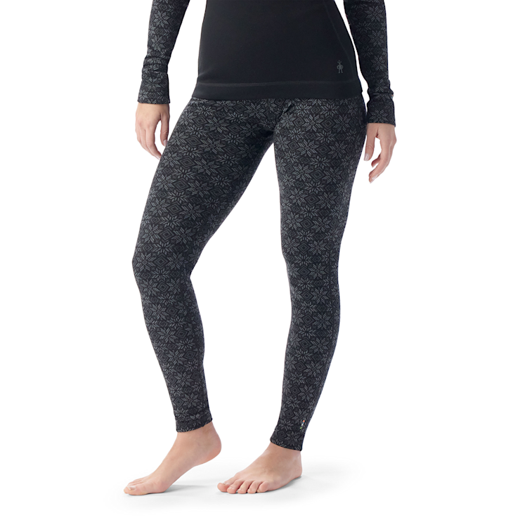 SMARTWOOL Women's Classic Thermal Merino Base Layer Bottom Black Digi Snow N86