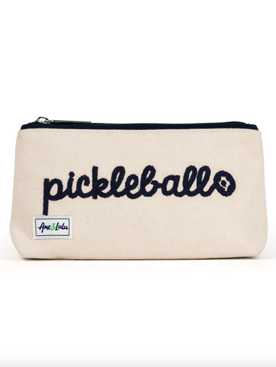AME&LULU Brush it Off Cosmetic Case Pickleball Stitched