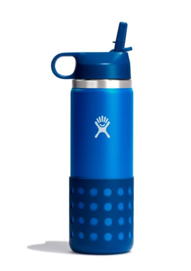 20 oz Kids Wide Mouth Straw Lid & Boot Hydro Flask - 810070081751