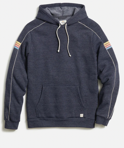 MARINE LAYER Men's Joshua Varsity Hoodie Navy