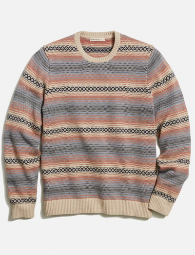 Men's Reed Jacquard Crew Sweater
