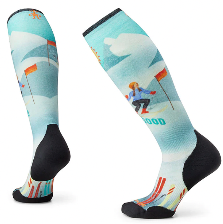 SMARTWOOL Women's Ski TC Snow Bunny Print OTC Socks