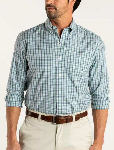 Men's LS Cotton Twill Dowling Plaid Shirt