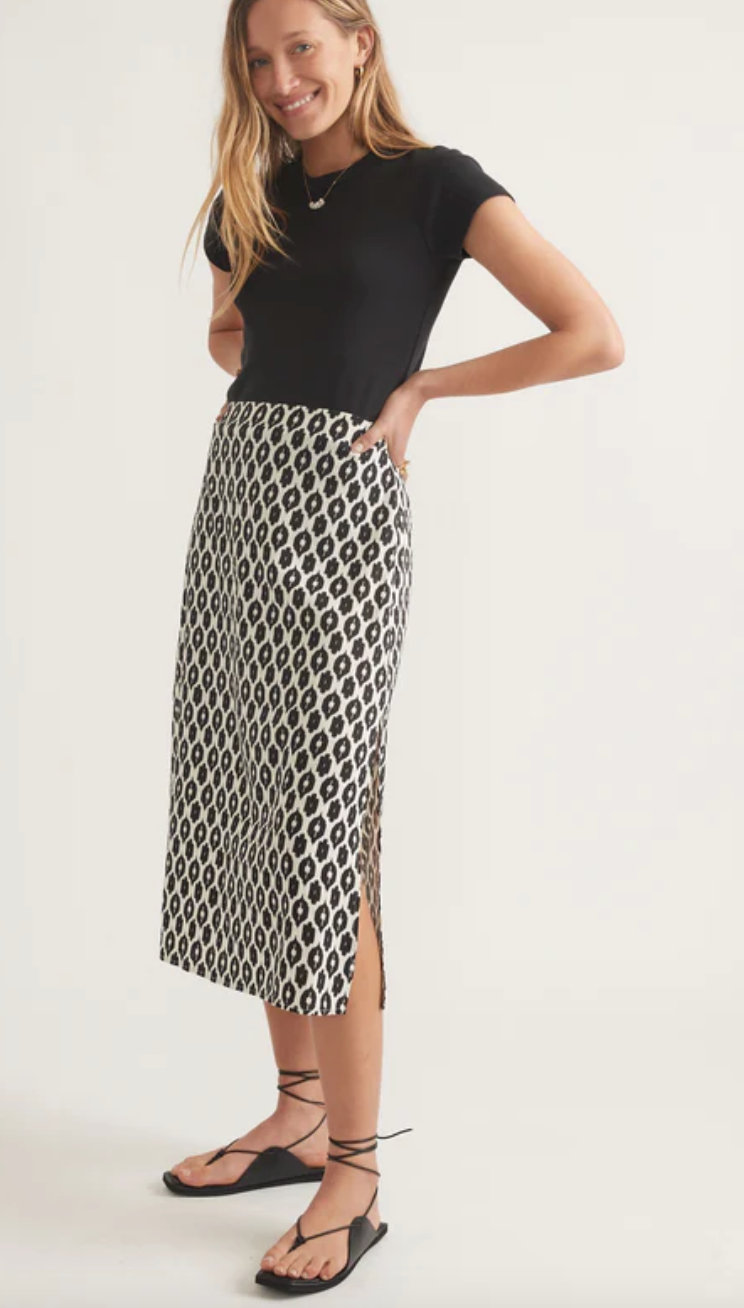 MARINE LAYER Women's Ryan Midi Slip Skirt