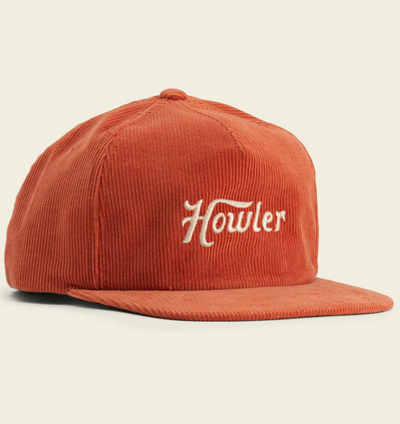 HOWLER BROS Unstructured Snapback Hats Howler Script/Orange Corduroy