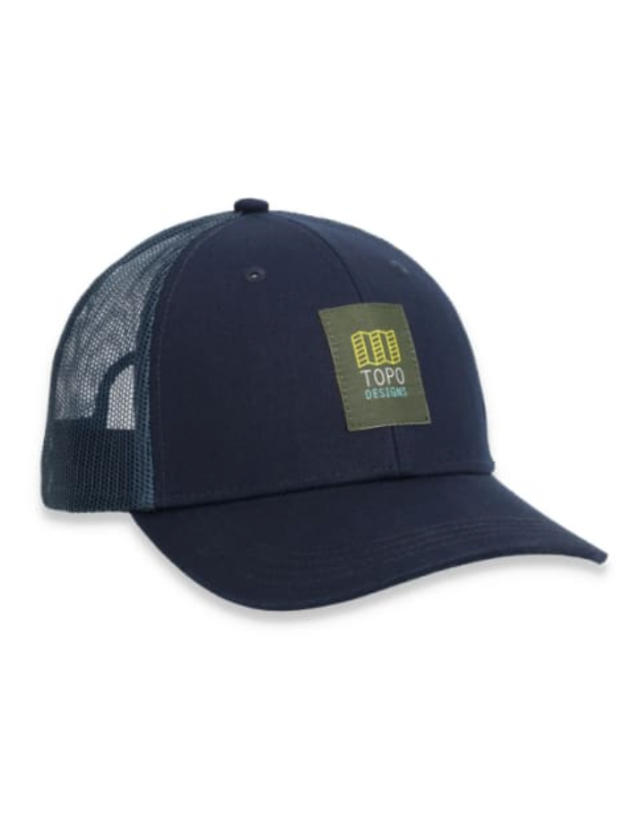 TOPO DESIGNS Topo Trucker Hat Original Logo Navy