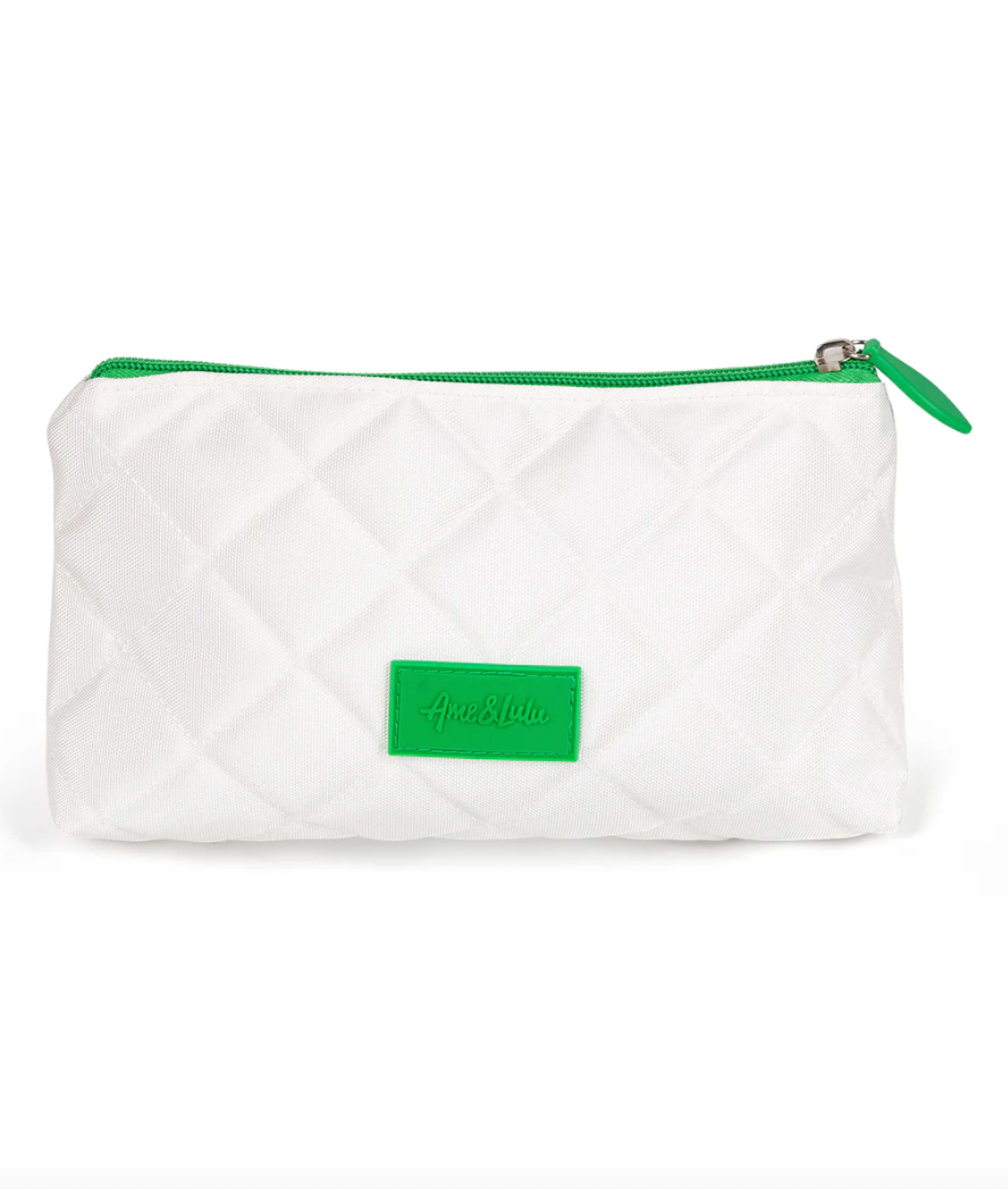 AME&LULU Everyday Pouch Quilted White/Green