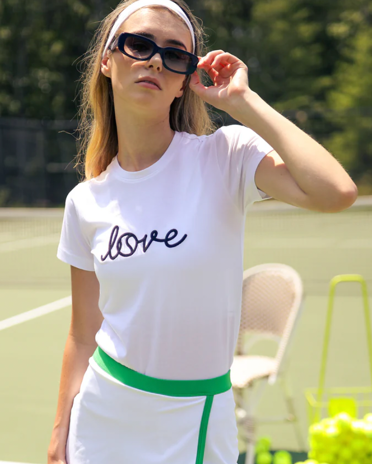 AME & LULU Women's Sporty Love T-Shirt Love titched / S