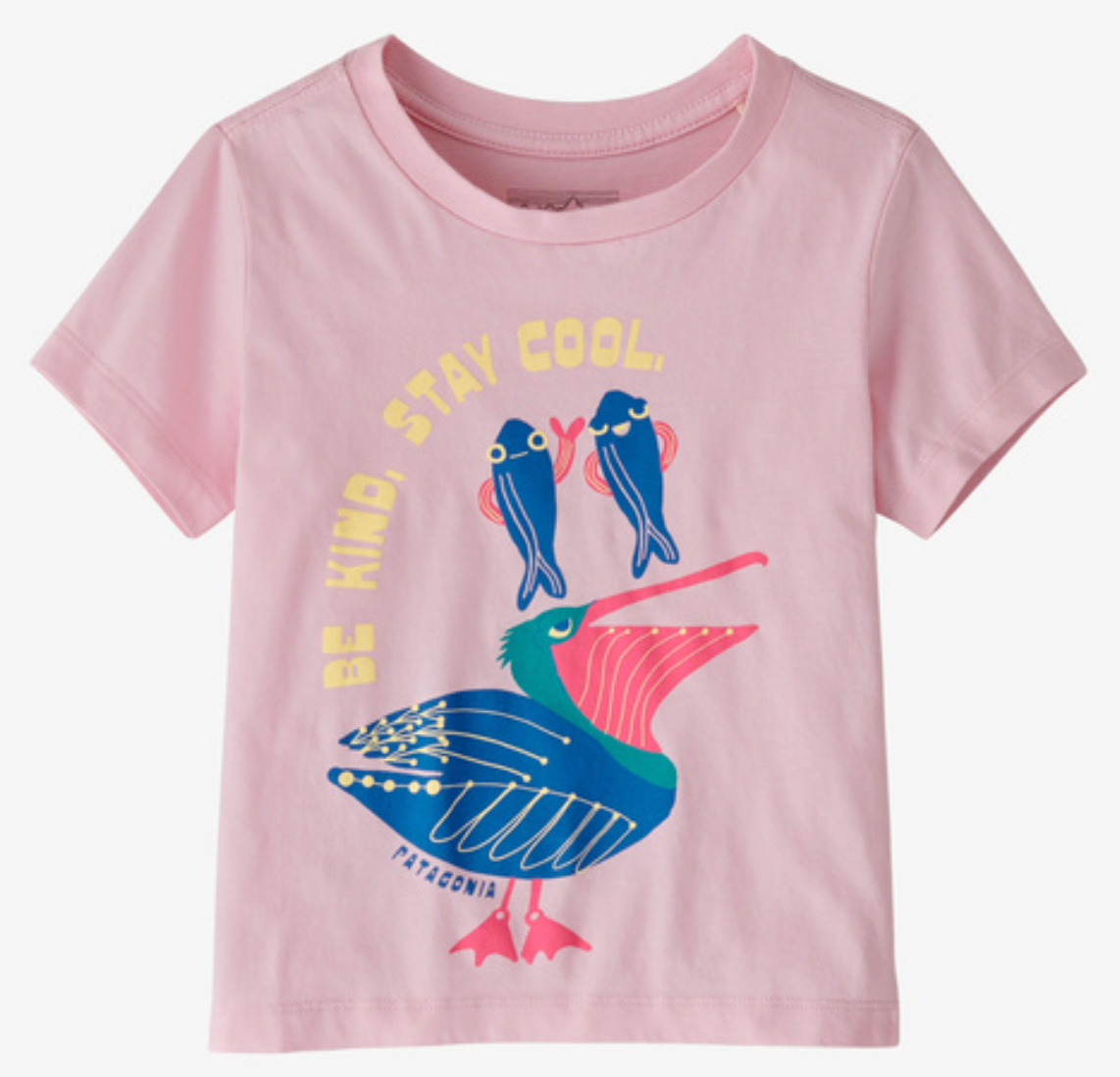 PATAGONIA Baby Graphic T-Shirt Free Ride Peaceful Pink FRPL