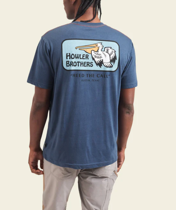 HOWLER BROS Men's Select T-Shirt Pelican Badge/Key Largo
