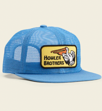 HOWLER BROS Unstructured Snapback Hats Feedstore/Capital Blue