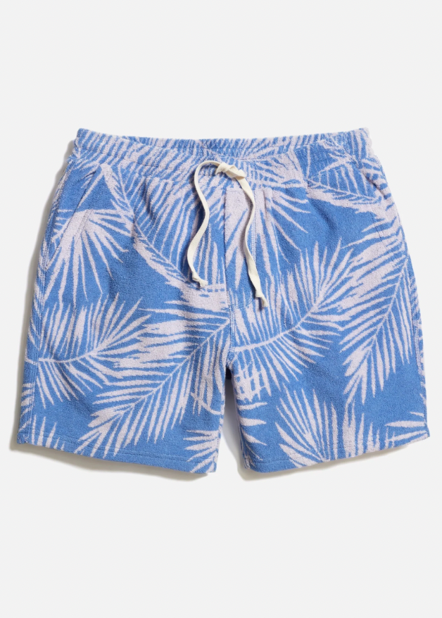 MARINE LAYER Men's Terry Out Jacquard Short 6"