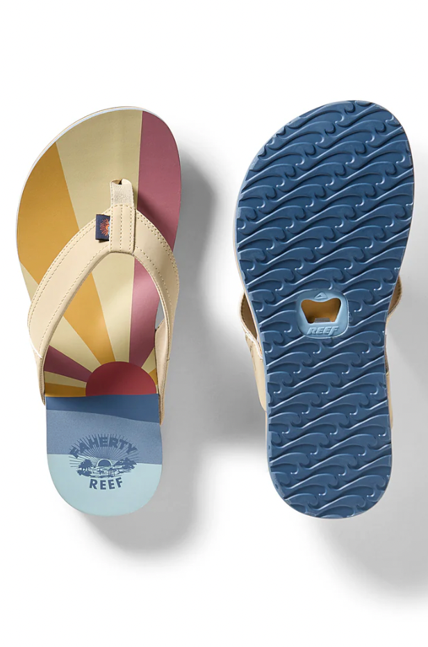 FAHERTY Faherty X Reef Unisex Eva Flip Flop Sun And Wave SAW