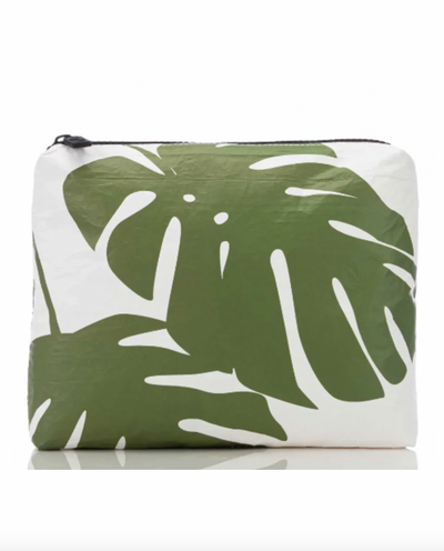 ALOHA Small Pouch Monstera/Seaweed