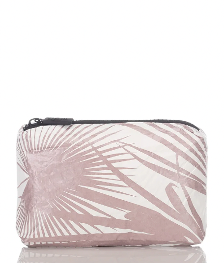 ALOHA Mini Pouch Day Palms/Rose Gold