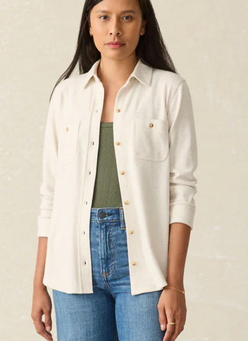 FAHERTY Women's Legend Sweater Shirt Off White OFW