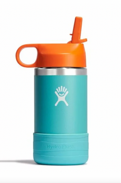 HYDRO FLASK 12 oz Kids Wide Mouth Straw Lid & Boot Seaspray