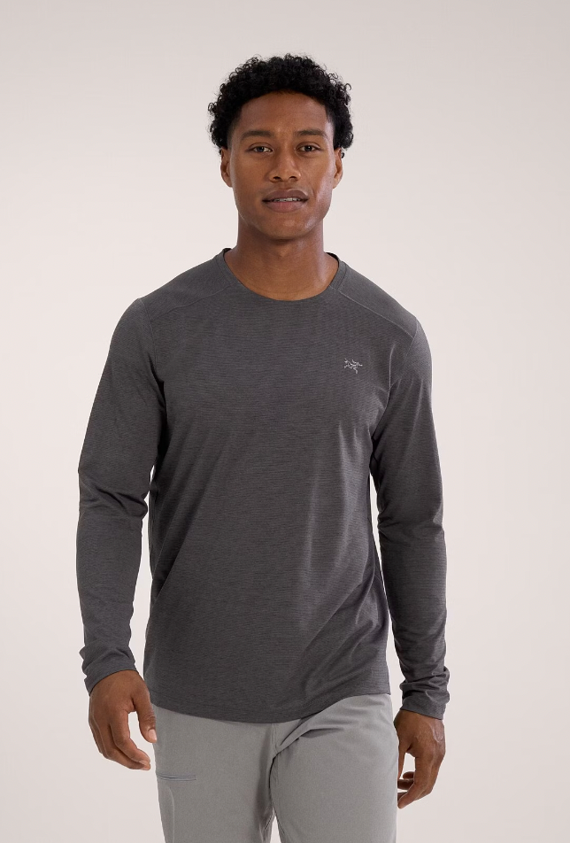 ARCTERYX Men's Cormac Crew LS Black Heather