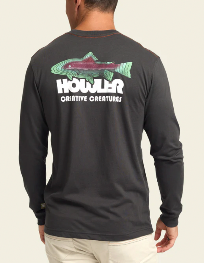 HOWLER BROS Men's Longsleeve T-Shirt Trucha/Antique Black