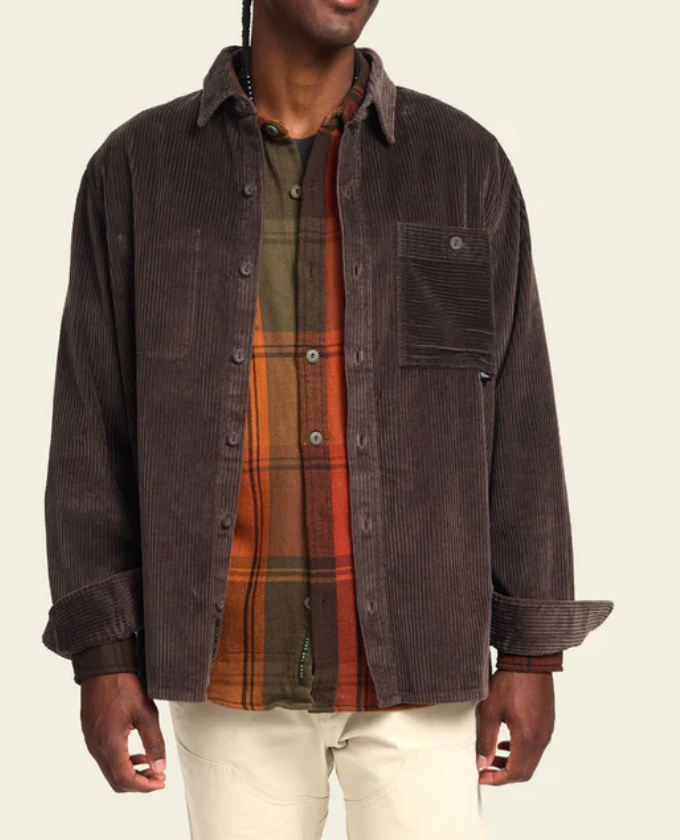 HOWLER BROS Men's Iquitos Overshirt Cocoa