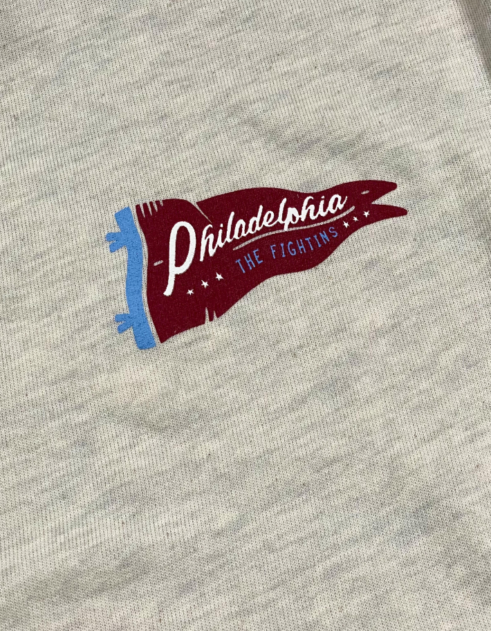 BOATHOUSE SPORTS Phils Pennant Crew Oatmeal Heather