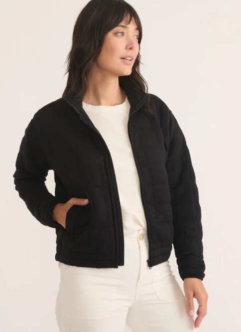 MARINE LAYER Women's Corbet Quilted Jacket Black