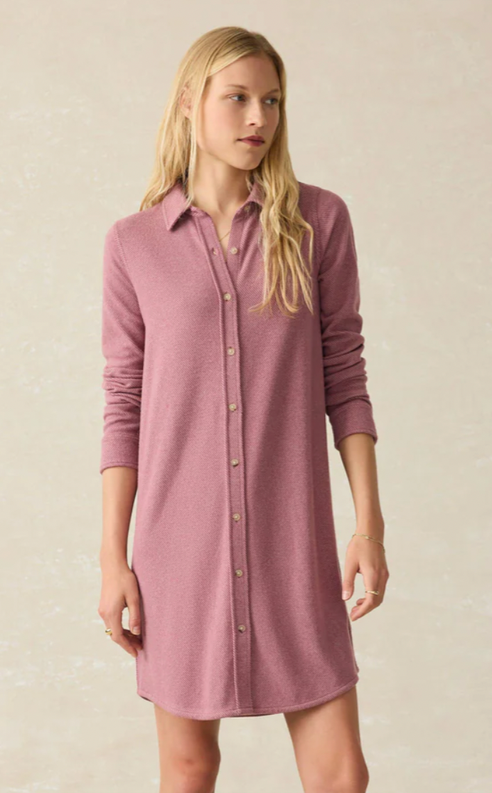 FAHERTY Women's Legend Sweater Dress Rose Twill RTL