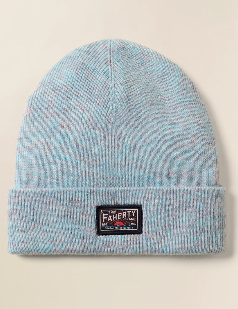 FAHERTY Core Logo Beanie Montana Blue