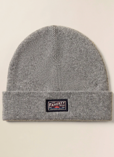 FAHERTY Core Logo Beanie Grey Heather