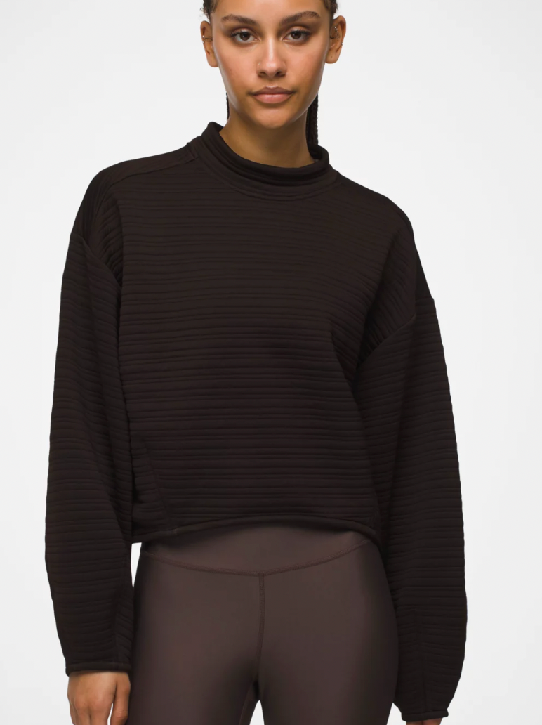 PRANA Women's Send Off Pullover Black