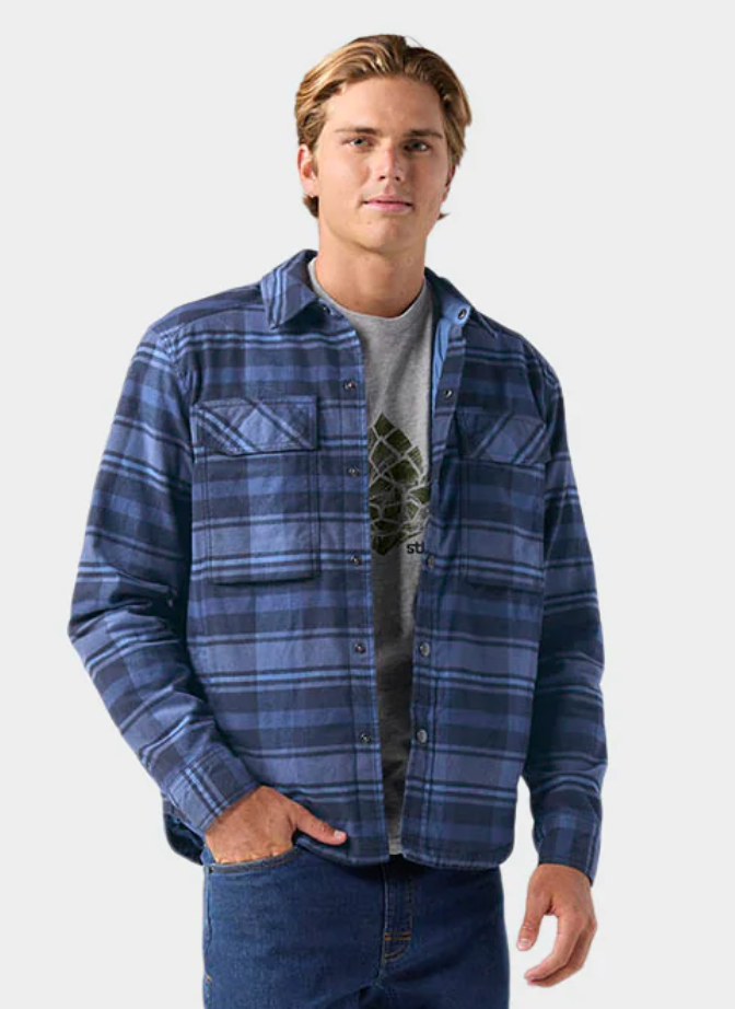 STIO Men's Buckhorn Insulated Snap Shirt ountain Shadow Plaid / M