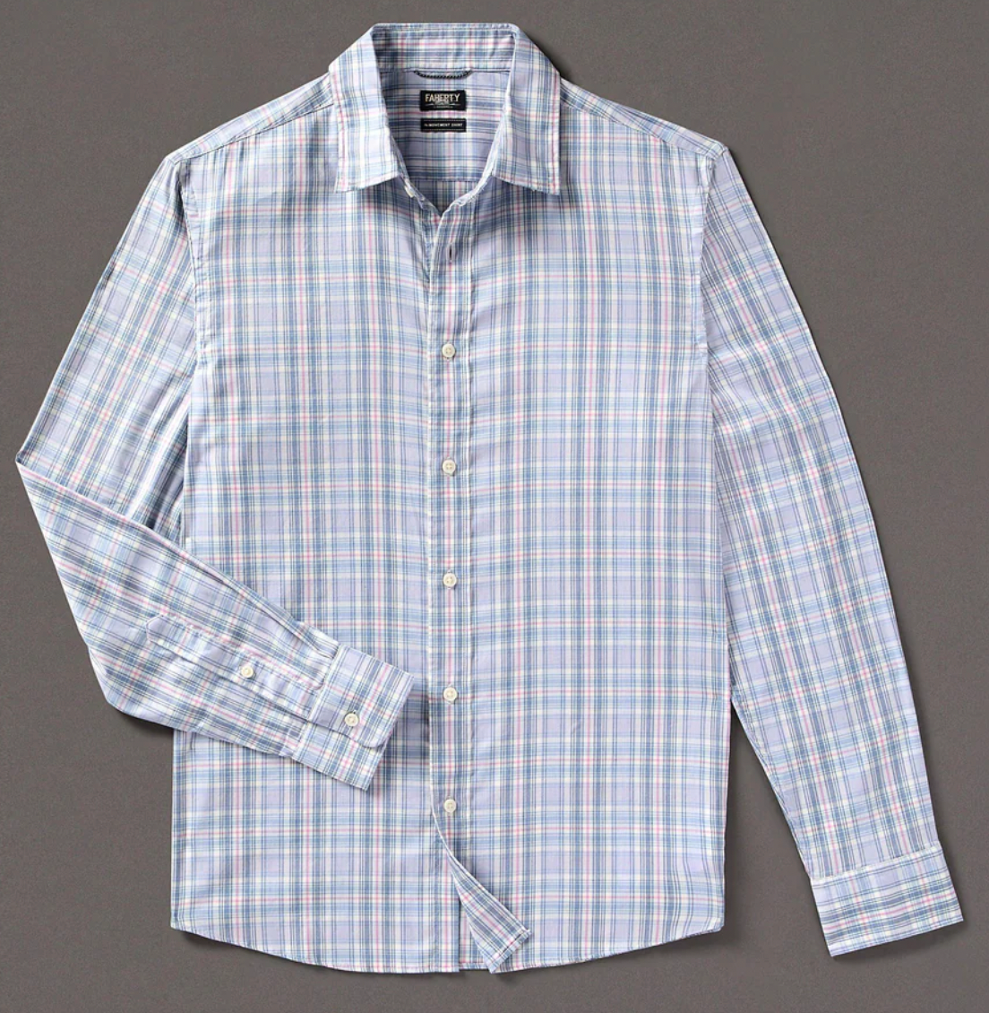 FAHERTY Men's The Movement Shirt Coastal Escape Plaid CES